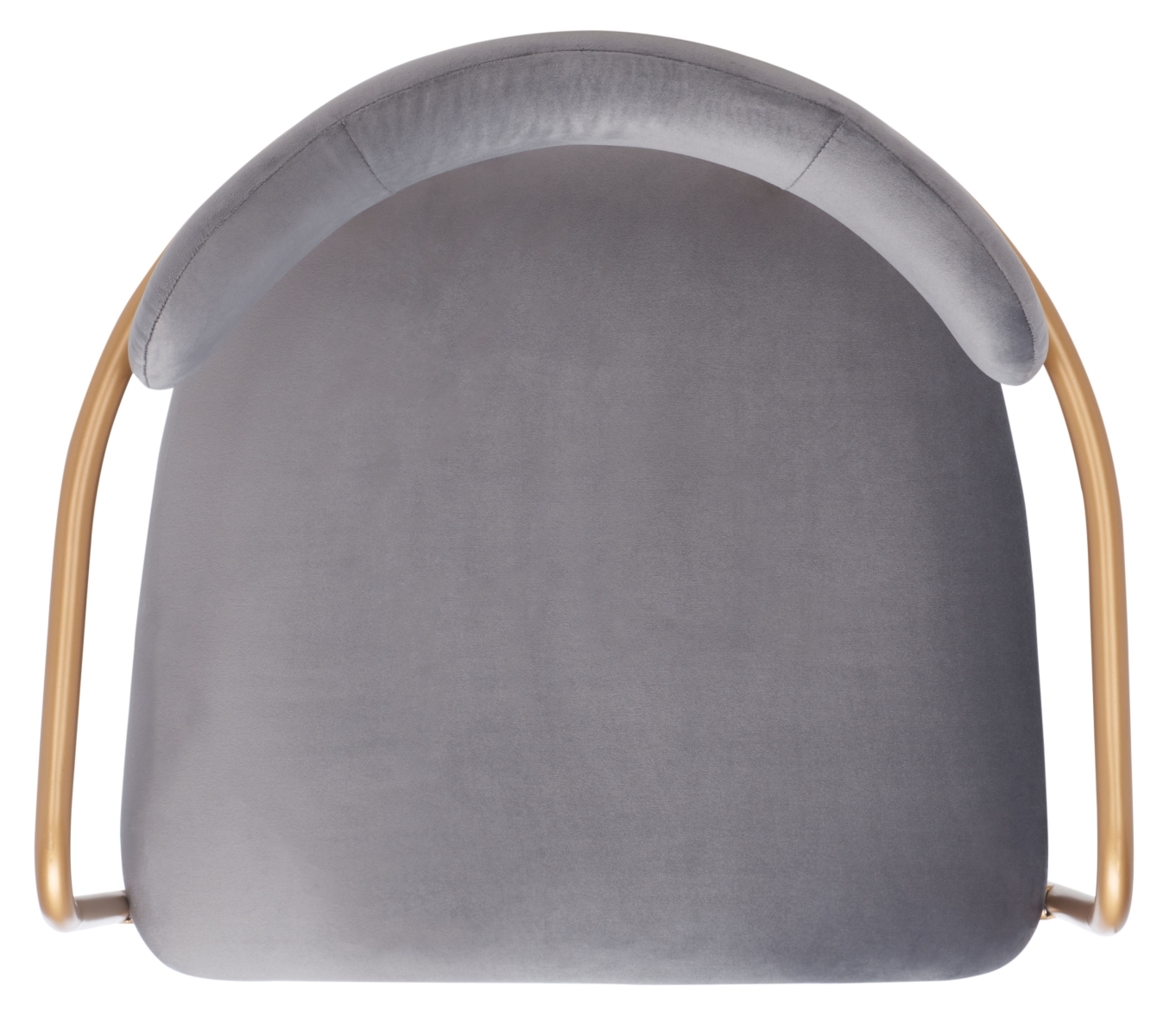 Camille Side Chair - Dark Grey / Gold - Safavieh - Image 4