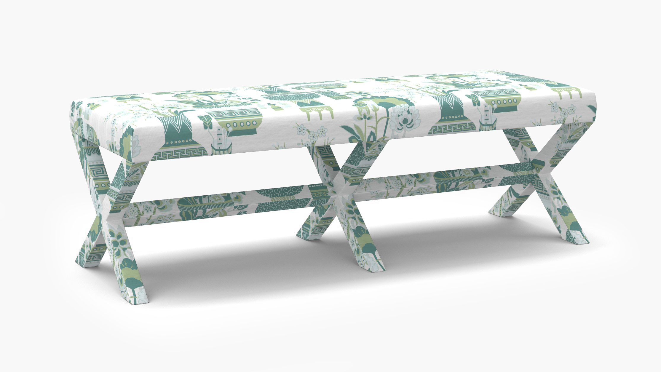 Double X Bench, Pistachio Kan-Shie - Image 1