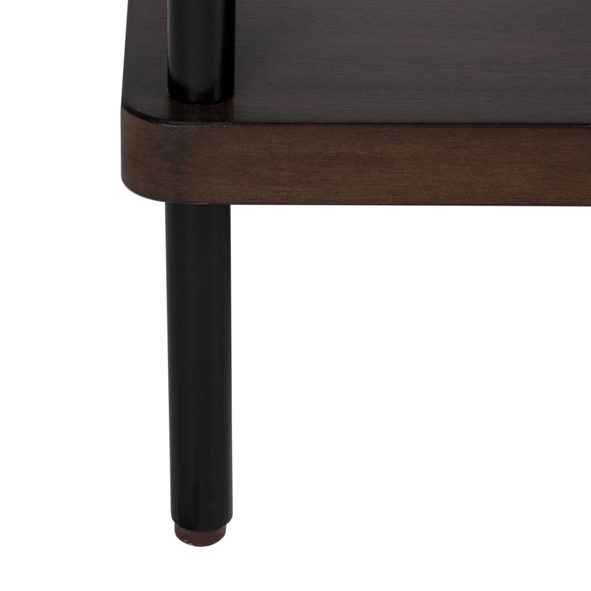 Bruno Industrial Media Stand - Walnut / Black - Safavieh - Image 3