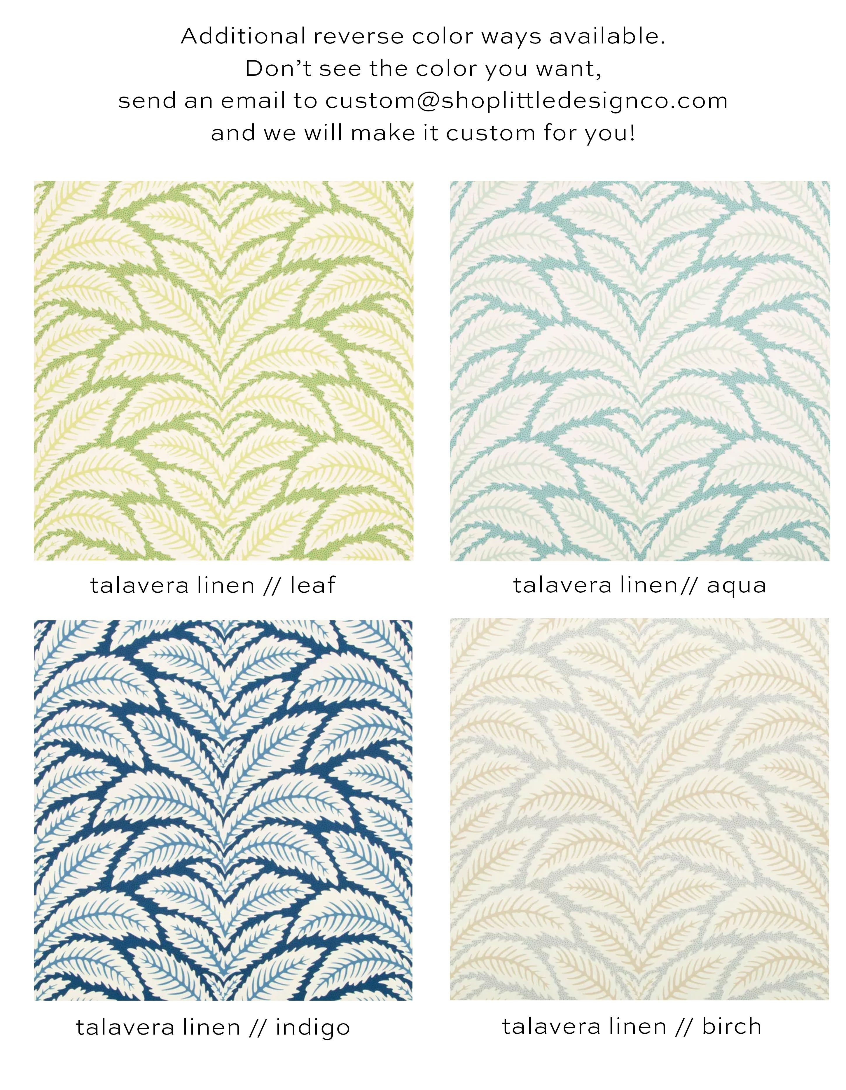 TALAVERA LINEN // LEAF - 20" X 20" - Image 3