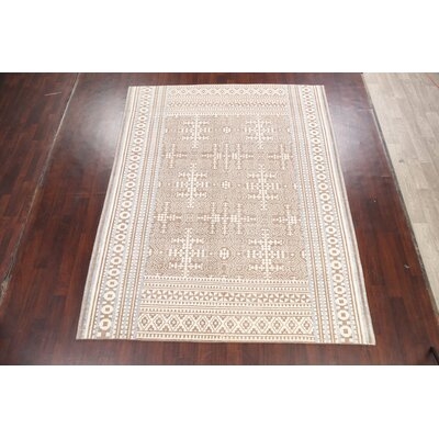 Geometric Moroccan Oriental Area Rug Hand-Knotted 8X10 - Image 0