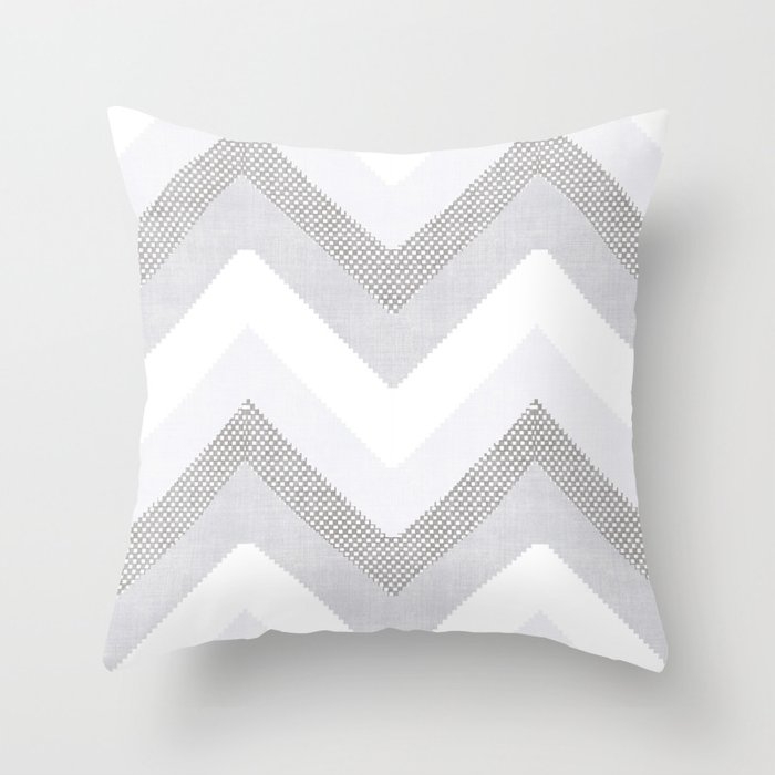Willow In Grey Throw Pillow by House Of Haha - Cover (20" x 20") With Pillow Insert - Outdoor Pillow - Image 0