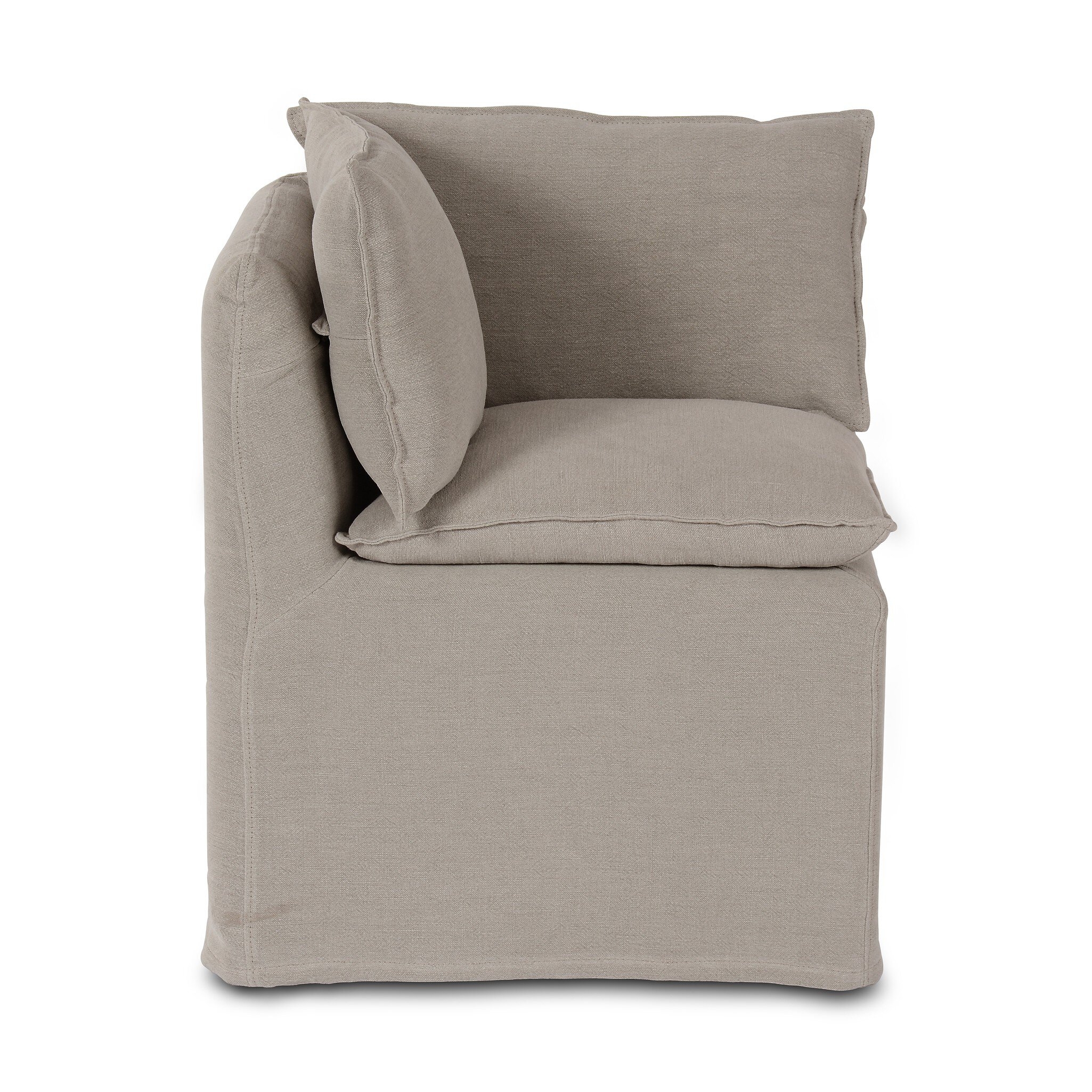 Build Your Own: Andre Slipcover Dining Banquette - Broadway Stone - Image 0