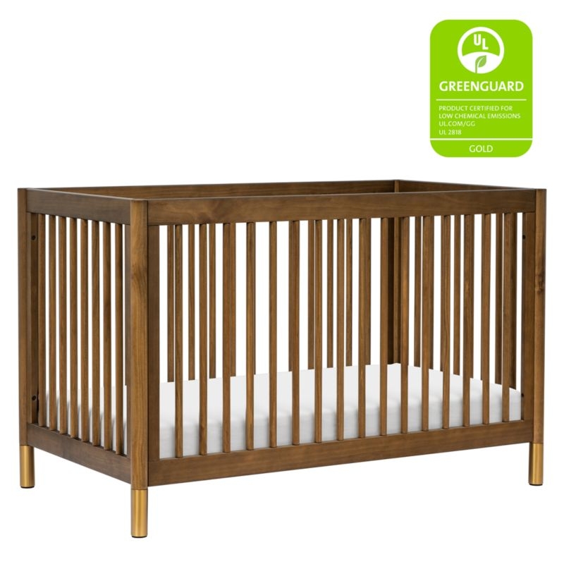 Babyletto Gelato Natural Walnut Wood 4-in-1 Convertible Baby Crib with Toddler Conversion Kit - Image 9