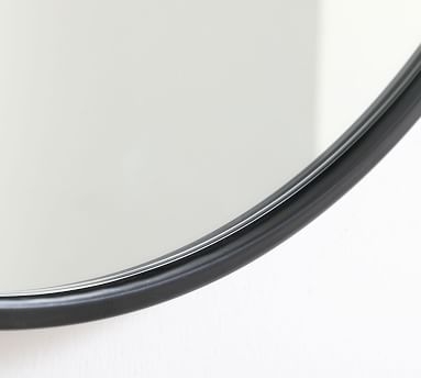 Moritz Round Mirror, Silver, 36'' - Image 2
