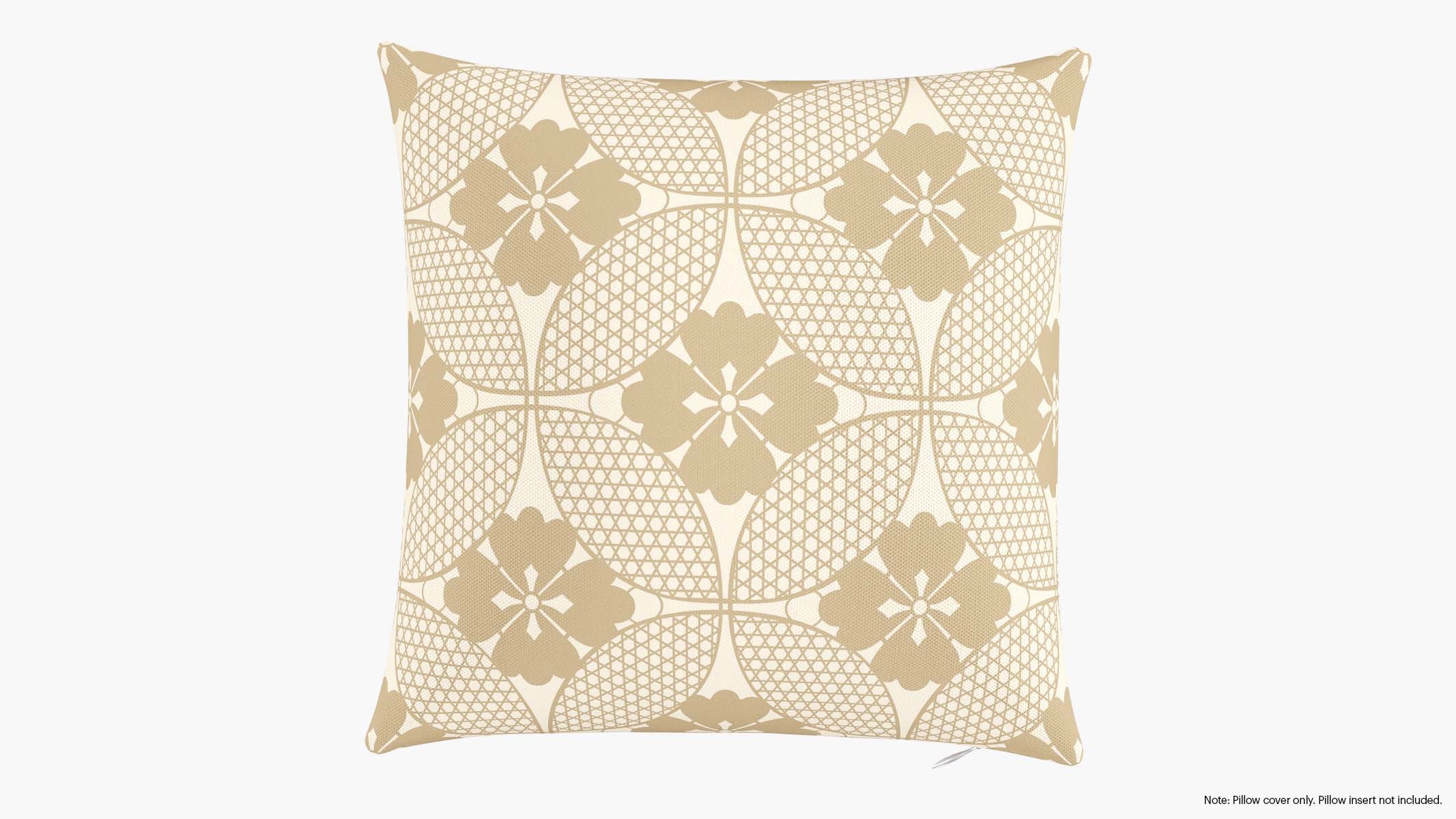 Throw Pillow Cover 16", Rattan Solaire, 16" x 16" - Image 0