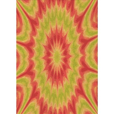 Green/Pink Area Rug - Image 0