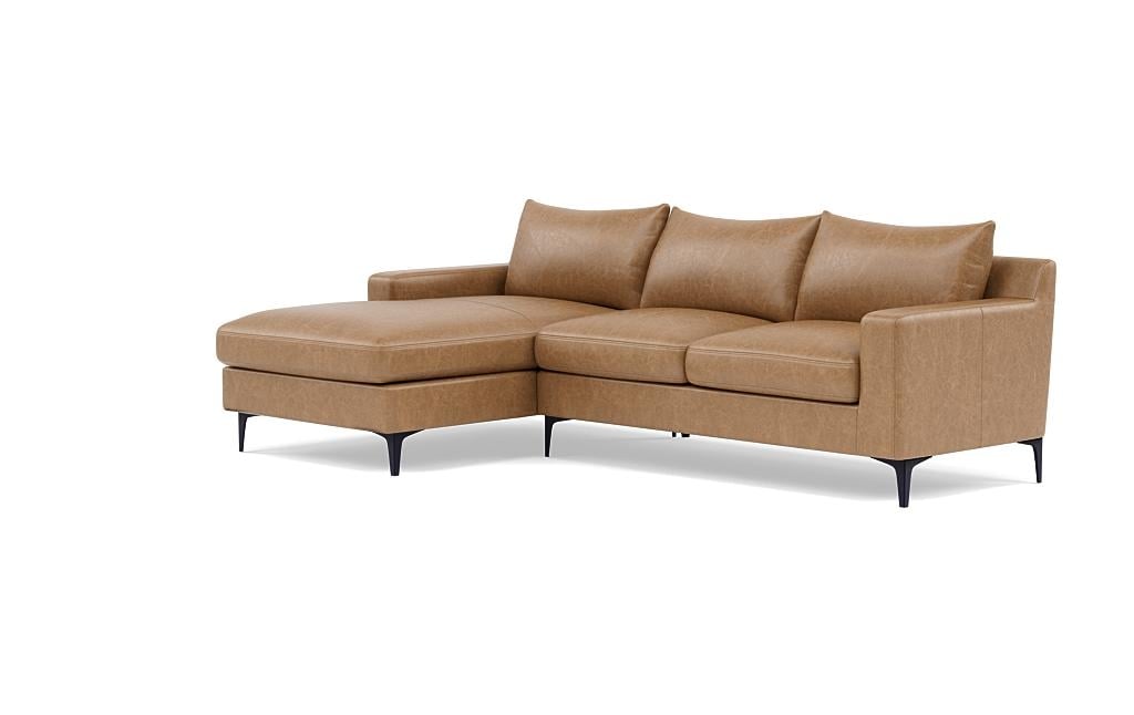 Sloan Leather Left Chaise Sectional - Image 2