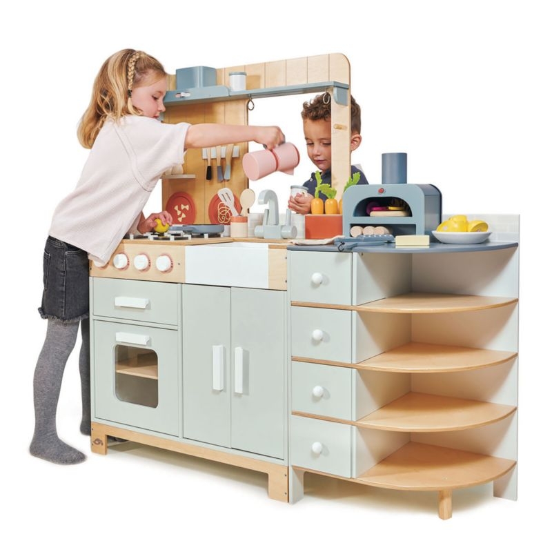 Tender Leaf La Fiamma Grand Kids Wooden Play Kitchen - Image 6