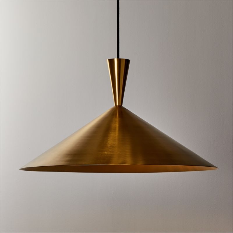 Exposior Brass Pendent Light Model 2027 - Image 1