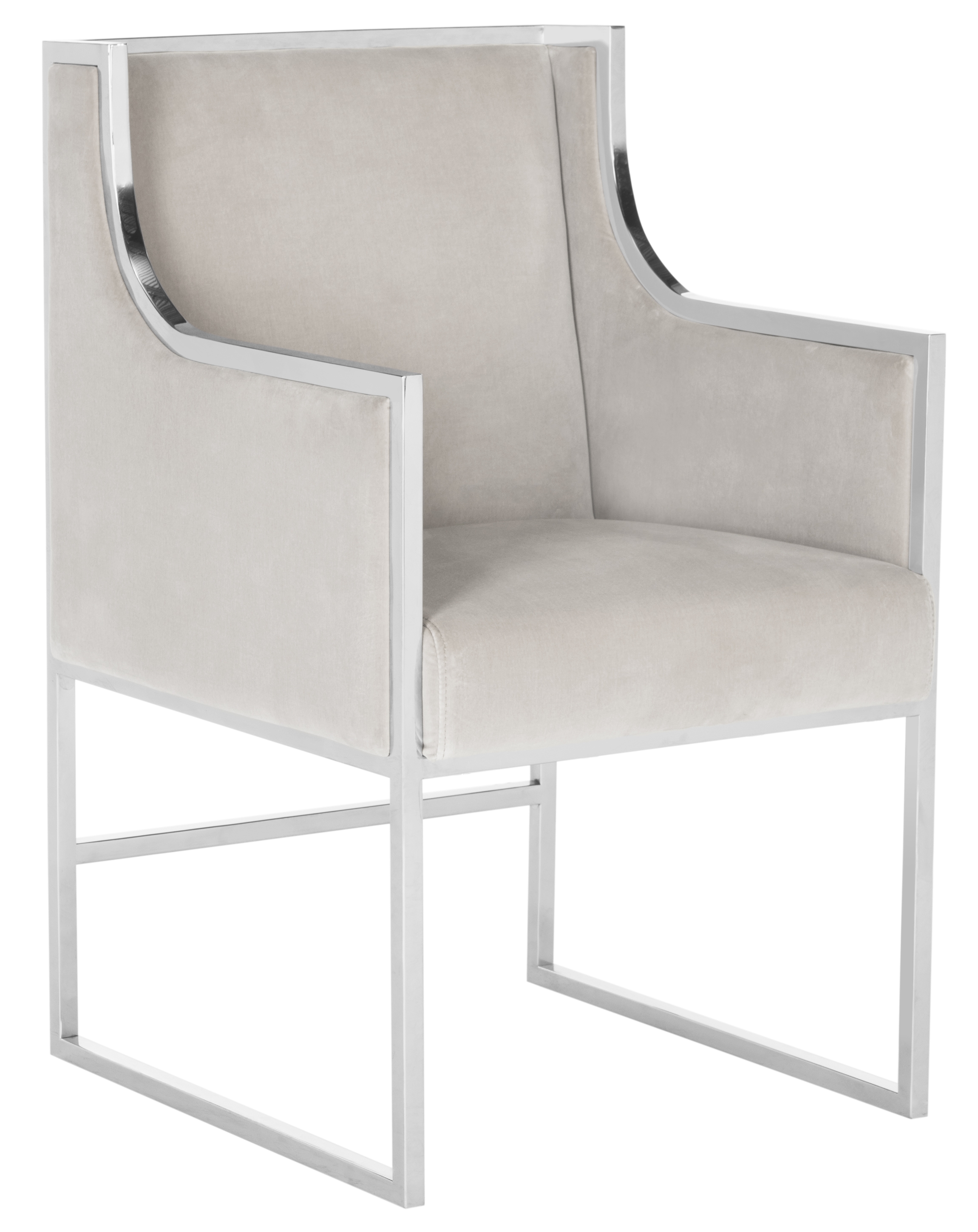 Arteaga Velvet Arm Chair - Giotto Almond - Arlo Home - Image 0