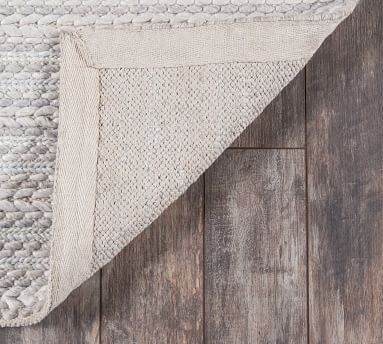 PB OPEN BOX Vale Handwoven Wool Rug, 8'9 x 11'9", Ivory - Image 3