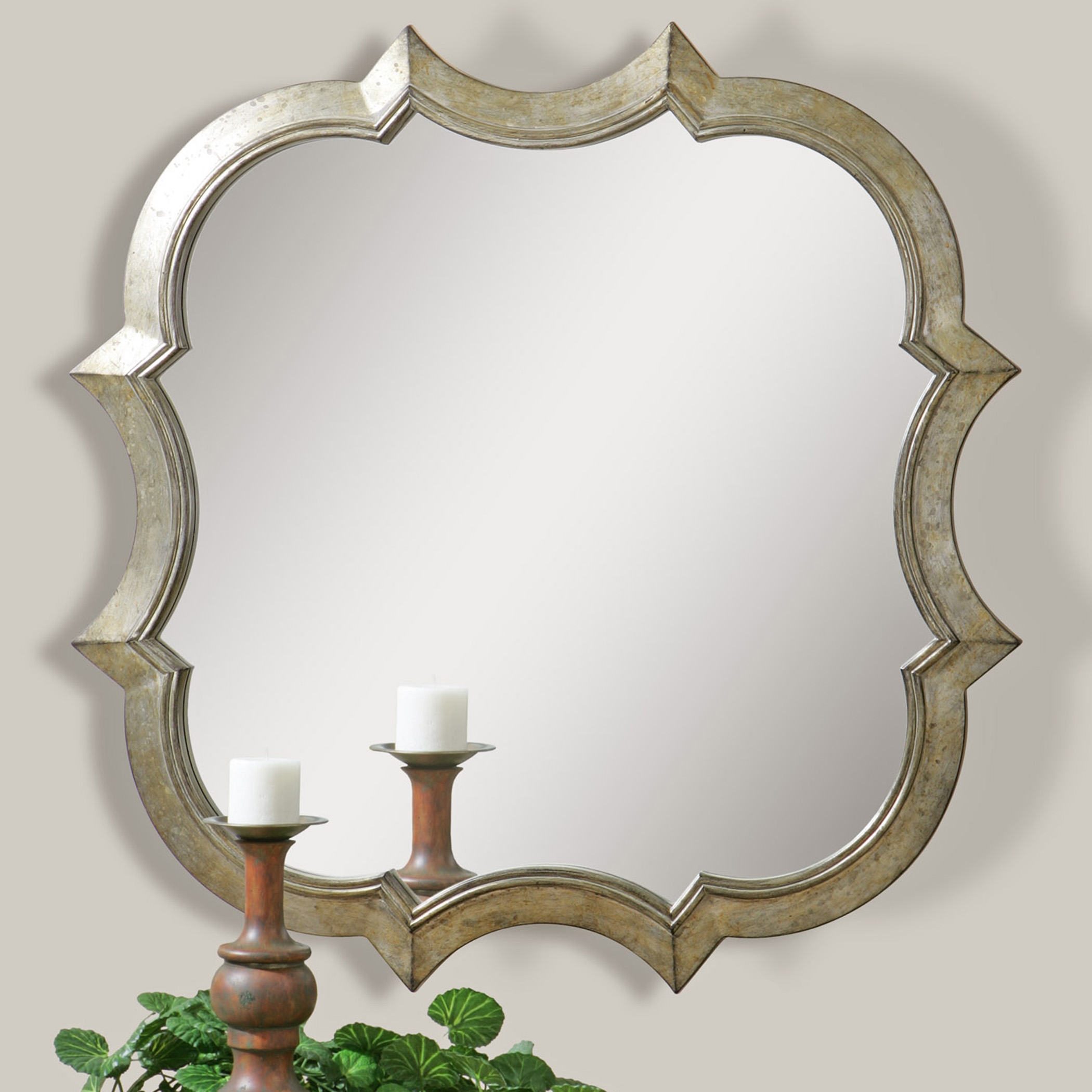 Farista Antique Silver Mirror - Image 0