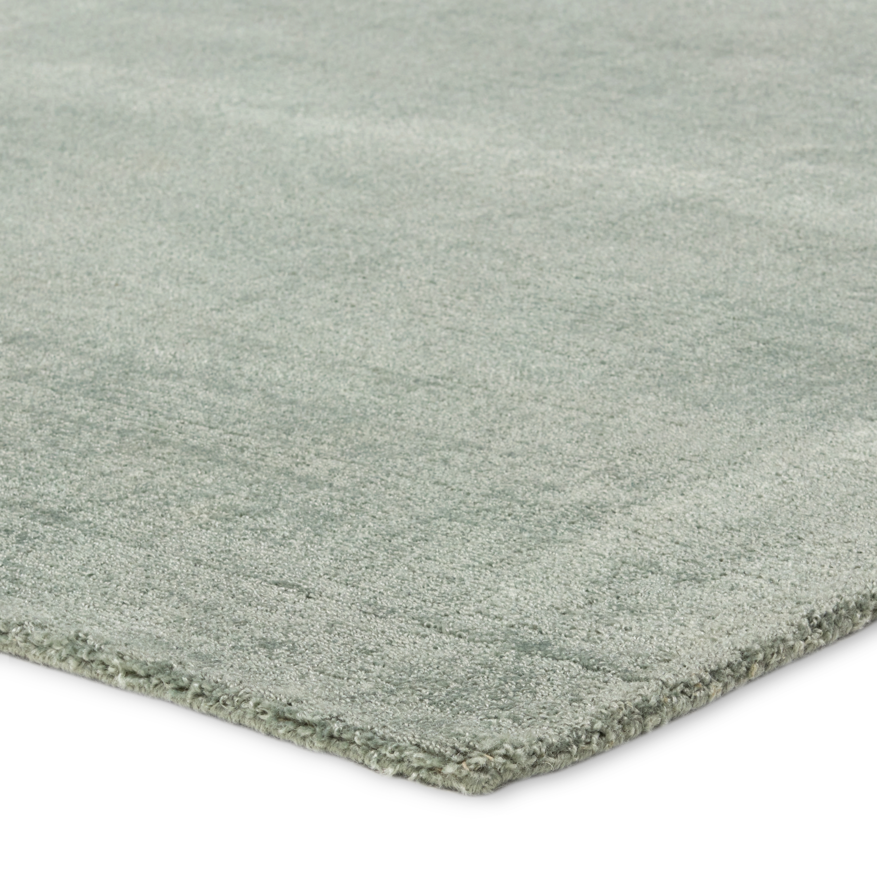 Arcus FTR03 Handmade Solid Green Area Rug (6'x9') - Image 1