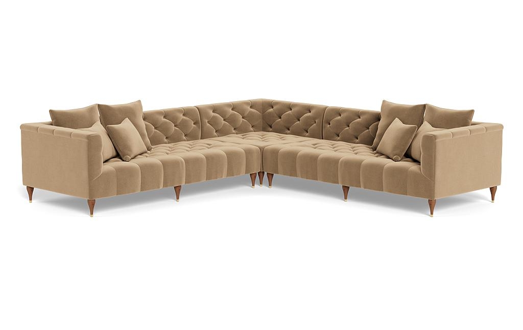 Ms. Chesterfield Corner Sectional Sofa by Apartment Therapy - Image 1