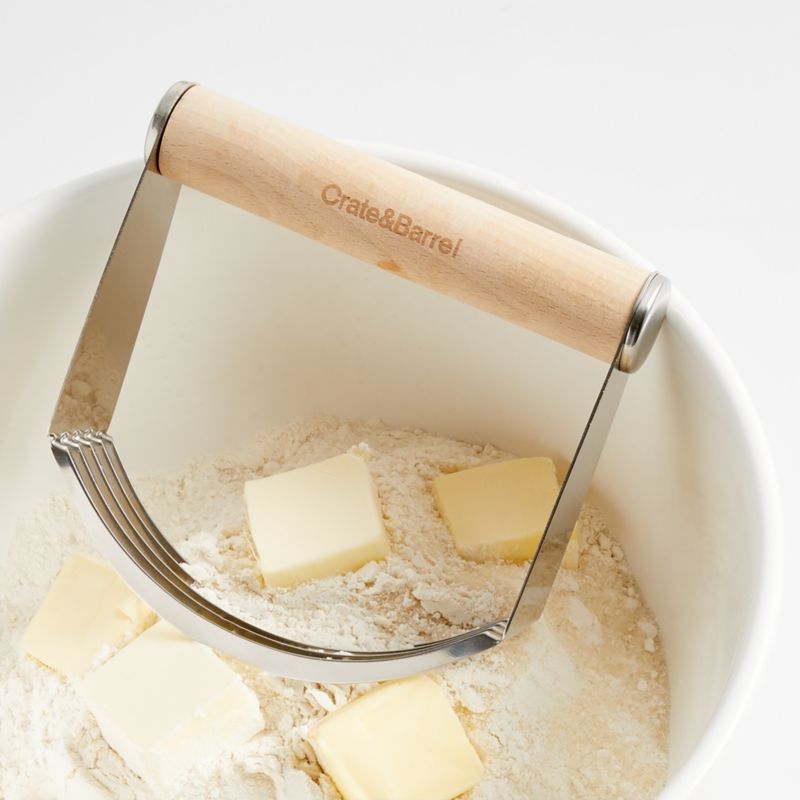 Crate & Barrel Pastry Blender with Beechwood Handle - Image 1