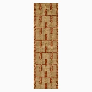 Indoor/Outdoor Serena Fringe Rug, 2.3'x8', Terracotta - Image 1