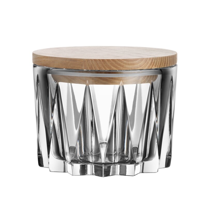 Orrefors Sarek Crystal Scandinavian Decorative Bowl in Clear - Image 0