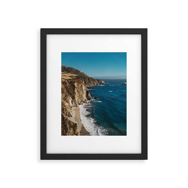 Big Sur California by Bethany Young Photography, Modern Framed Art Print, Black,24" x 36" - Image 0