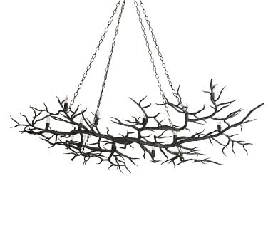 Kenora Chandelier, 34.5", Bronze - Image 1