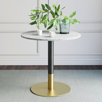 Belynda White Faux Marble Table Top Dining Table - Image 0