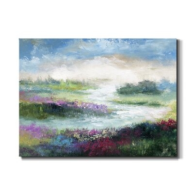 Pastoral Meadow - Wrapped Canvas Painting Print - Image 0