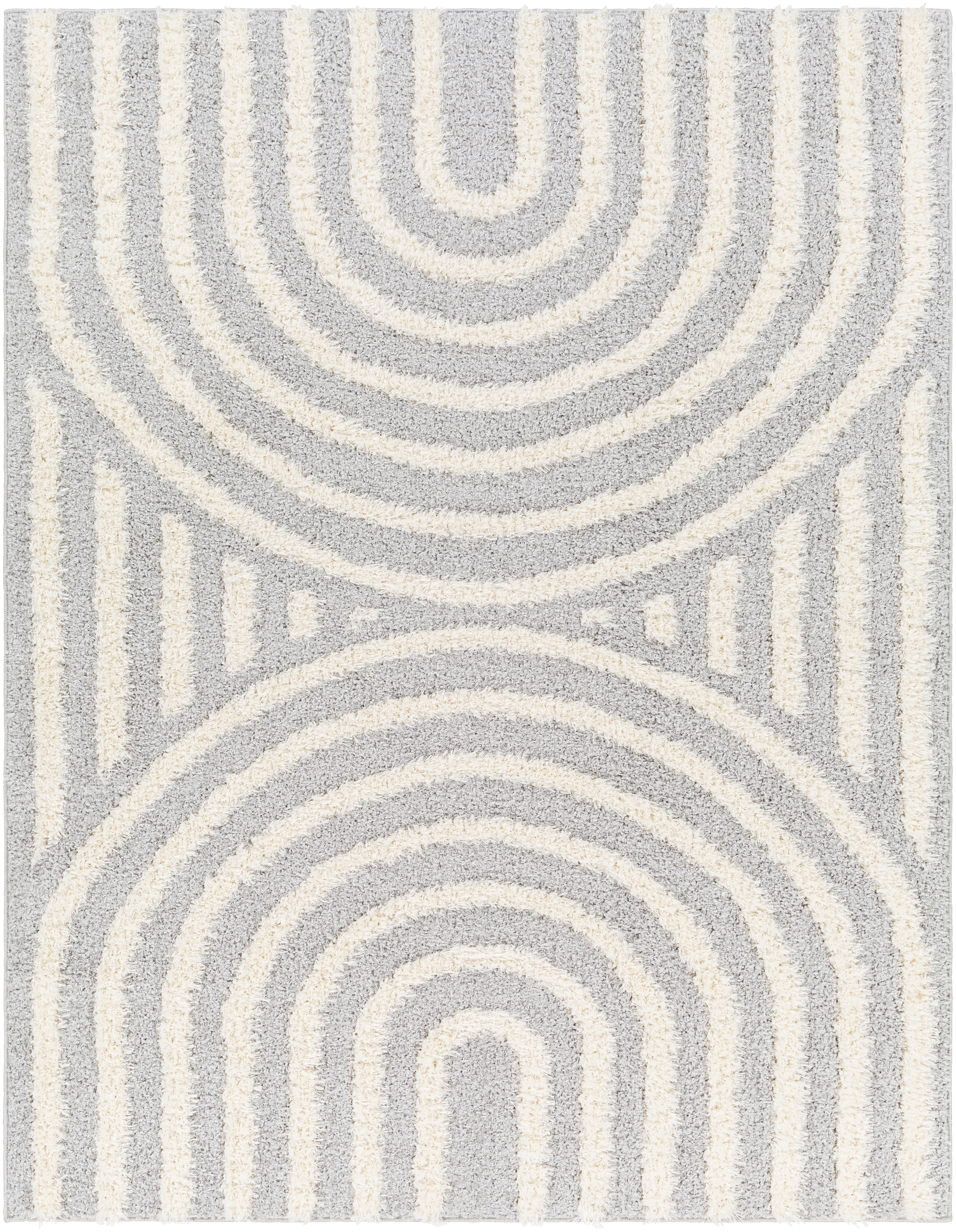 Rodos Beige Indoor 5'3" x 7' Machine Woven Rug - Image 0
