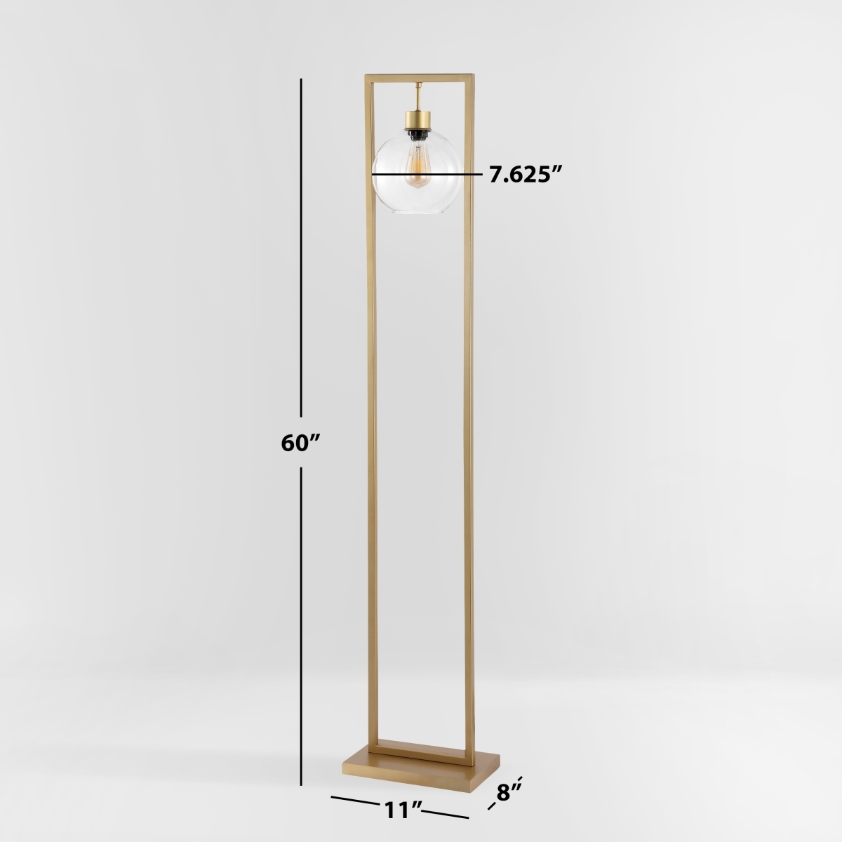 Jalisa 60" Floor Lamp - Gold - Image 9