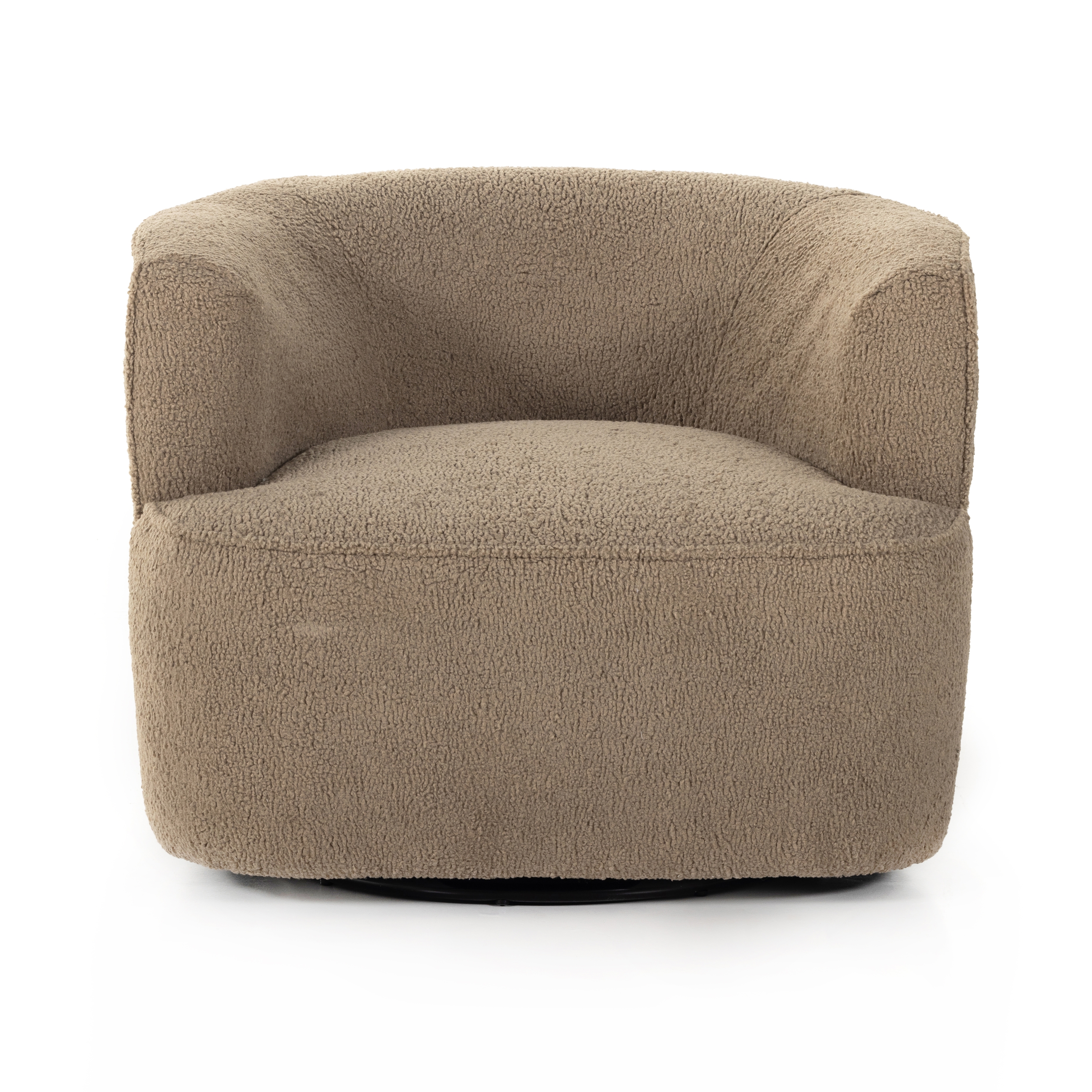 Mila Swivel Chair-Sheepskin Camel - Image 3