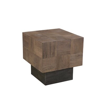 Eaton Solid Wood Block End Table - Image 0