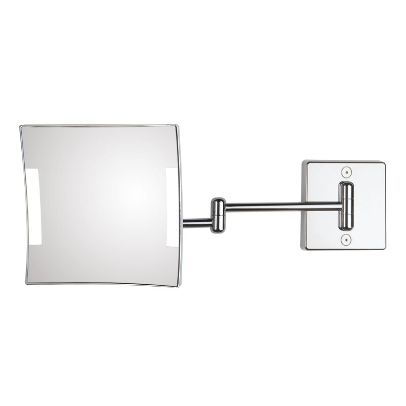 WS Bath Collections Quadrolo 2-Arm Hard Wired LED Magnifying Mirror - Image 0