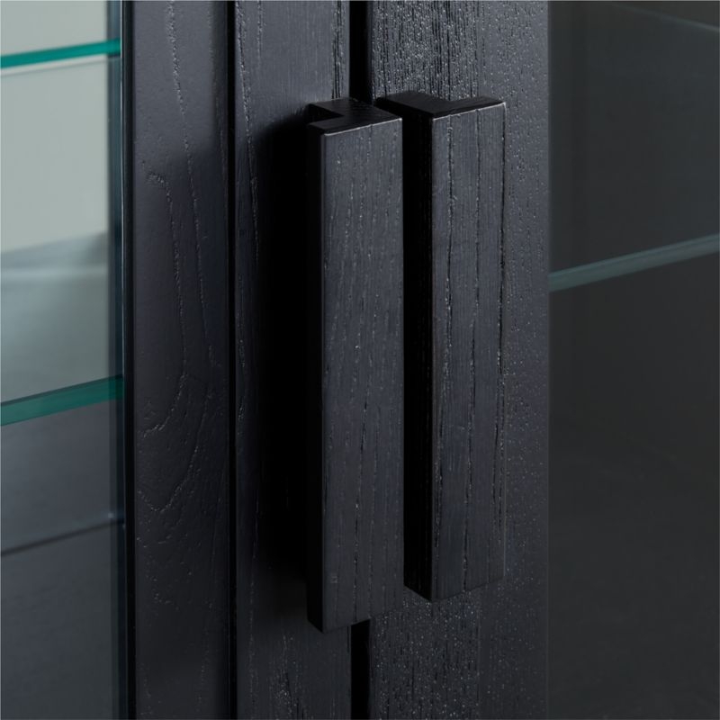 Calypso 36" Black Wood Bar Cabinet - Image 5
