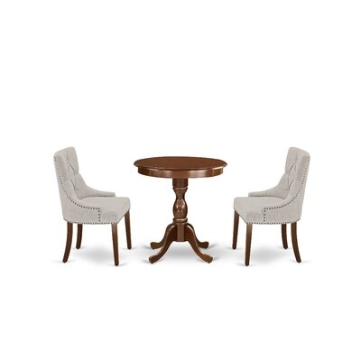 Federalsburg 3-Pc Dinette Table Set - 2 Dining Room Chairs And 1 Dining Table - Image 0