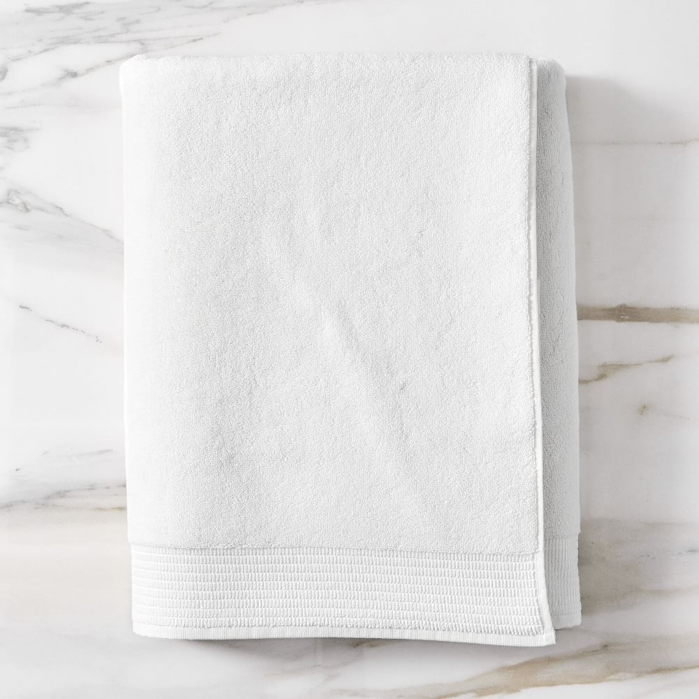 Premium Spa Organic Bath Sheet, White - Image 0