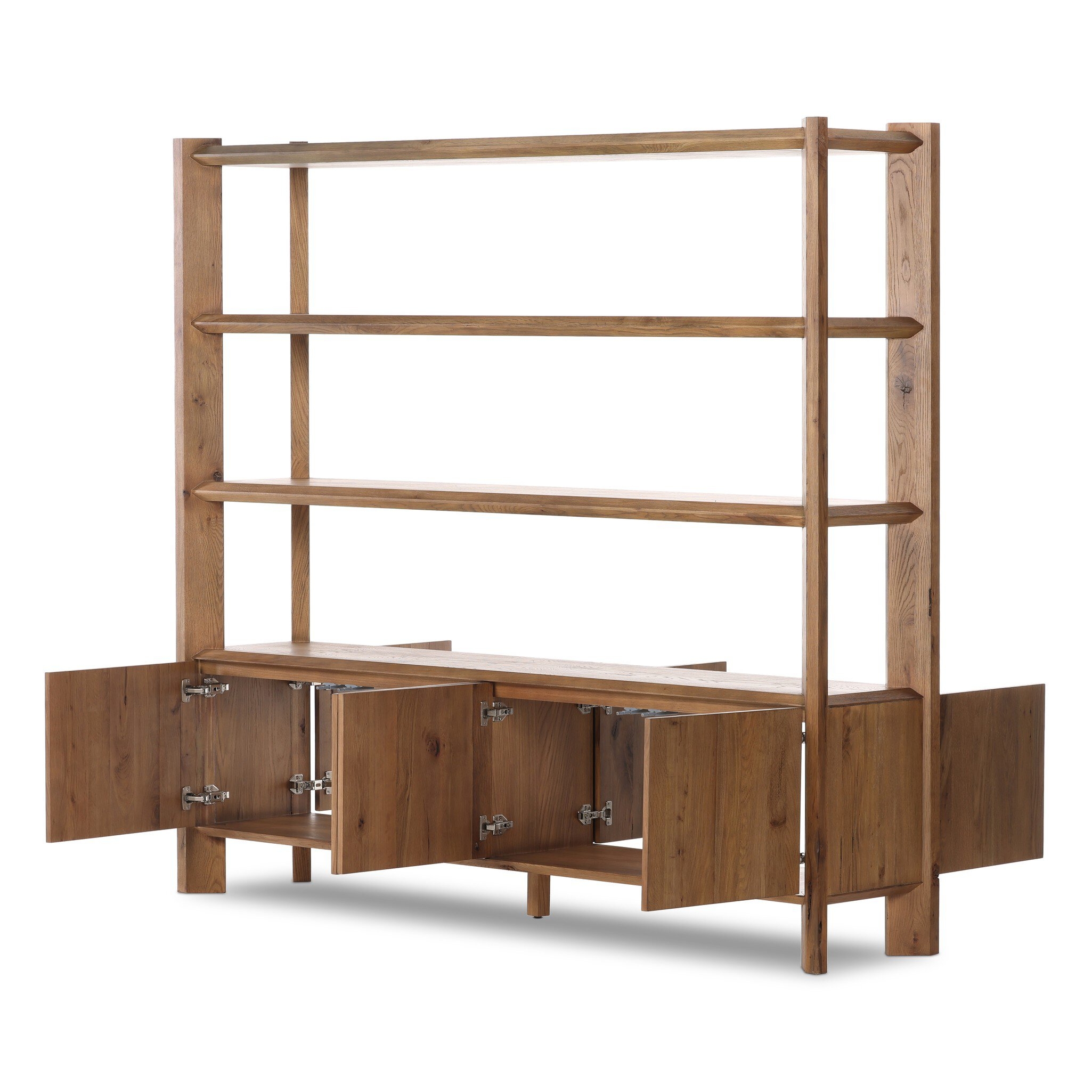 Orwin Wide Bookshelf - Worn Oak - Image 7
