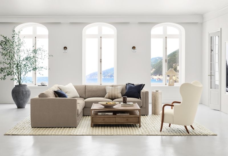 Lakeview Upholstered 3-Piece Corner Sectional Sofa - Image 4
