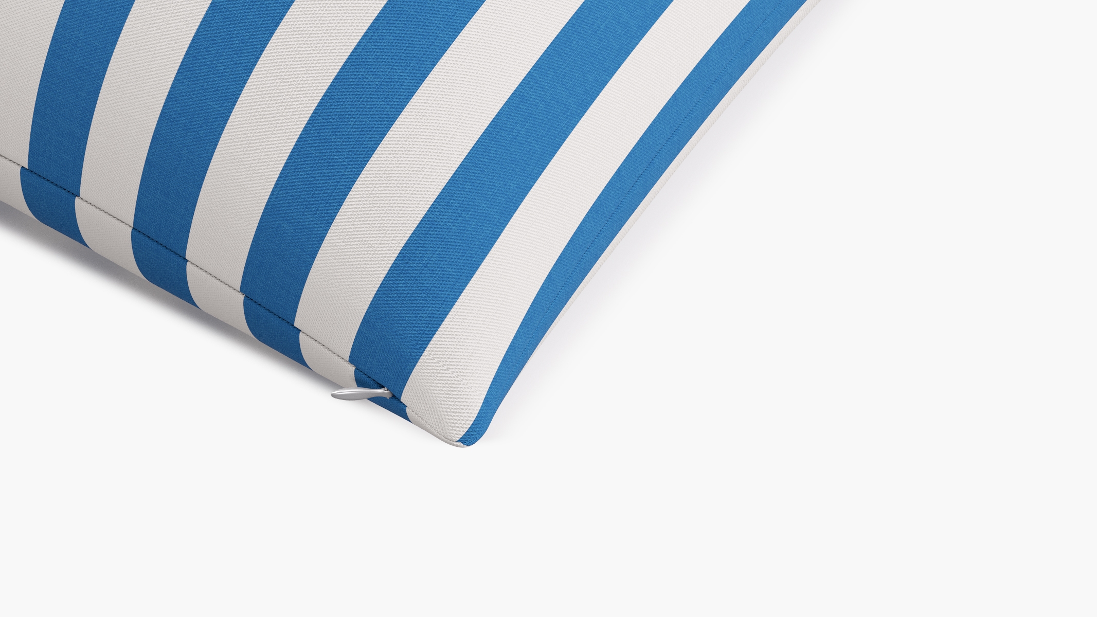 Throw Pillow 26", Cerulean Cabana Stripe, 26" x 26" - Image 1