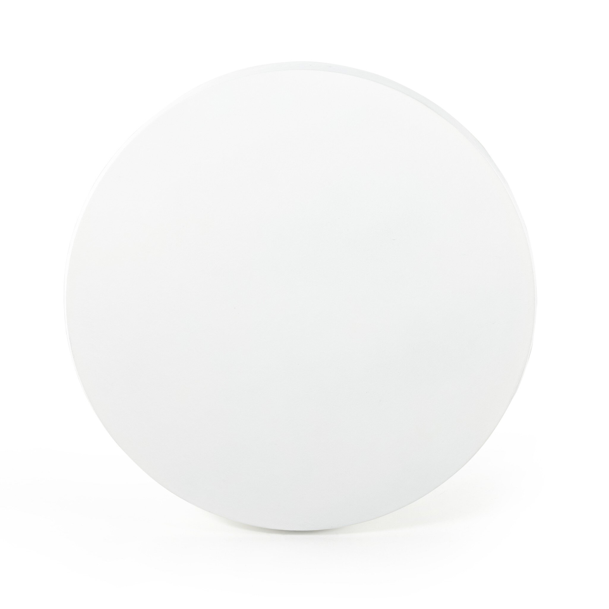 Basil Outdoor End Table - Matte White Cast Aluminum - Image 5