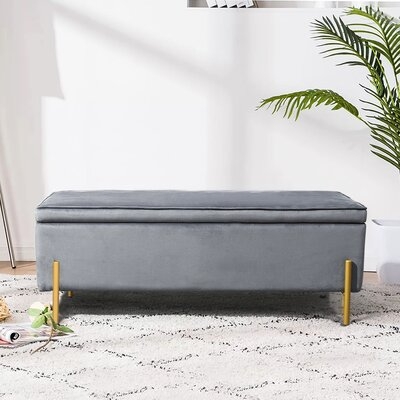 Middlewich Upholstered Flip Top Storage Bench - Image 0