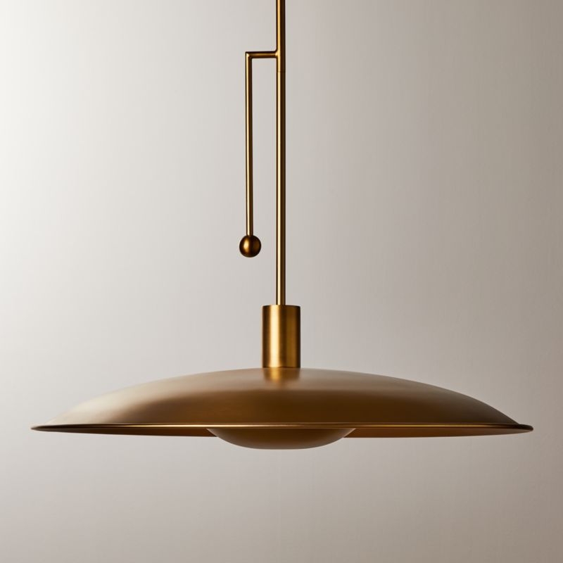 Alavanca Oxidized Brass Pendant Light - Image 1