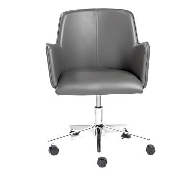 Leo Desk Chair, Taupe - Image 3