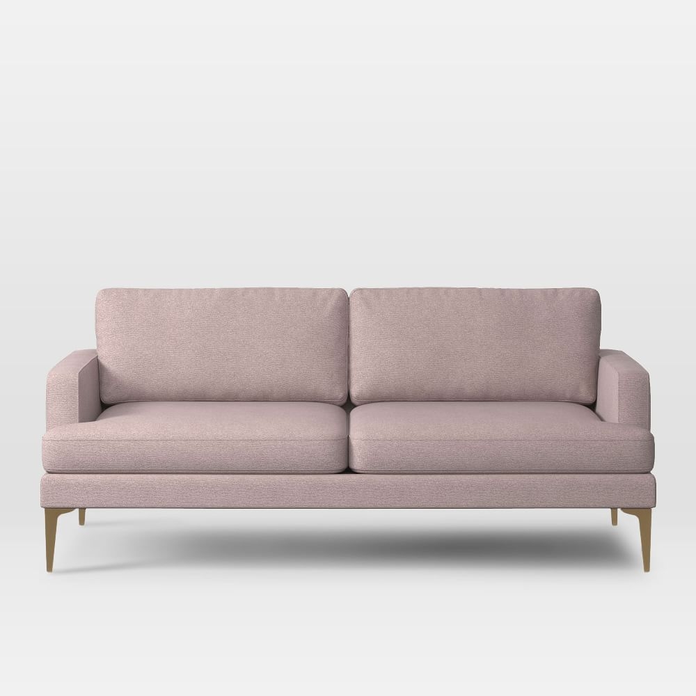 Andes 77" Multi-Seat Sofa, Standard Depth, Distressed Velvet, Mauve, BB - Image 0