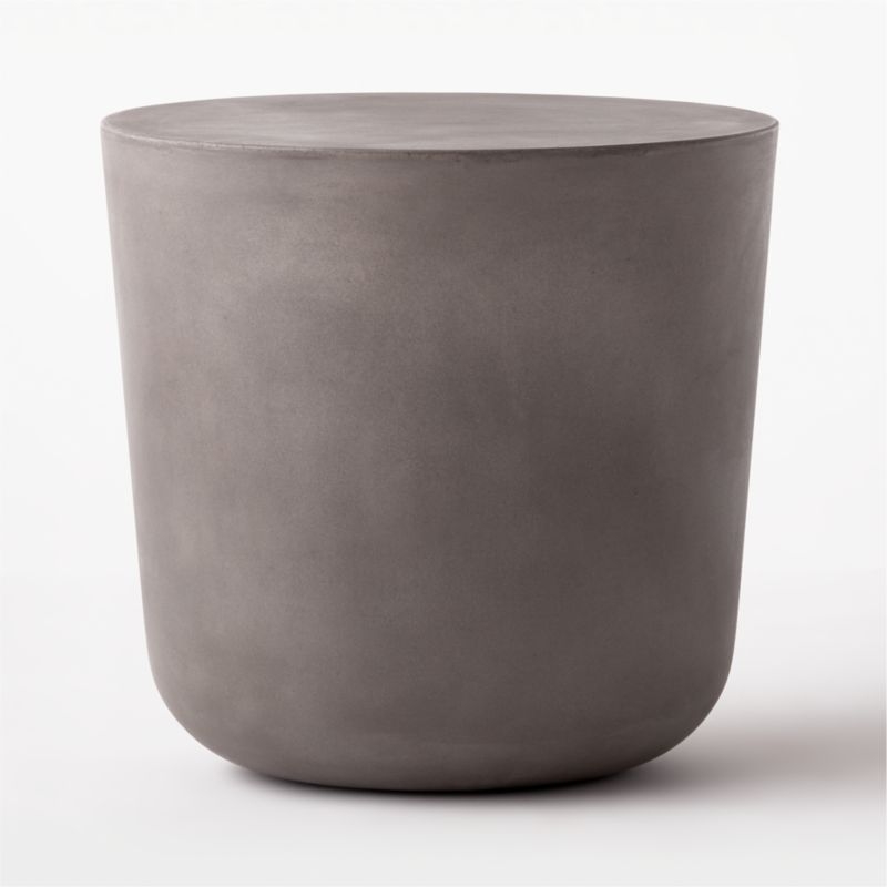 Cap Grey Cement Side Table - Image 1