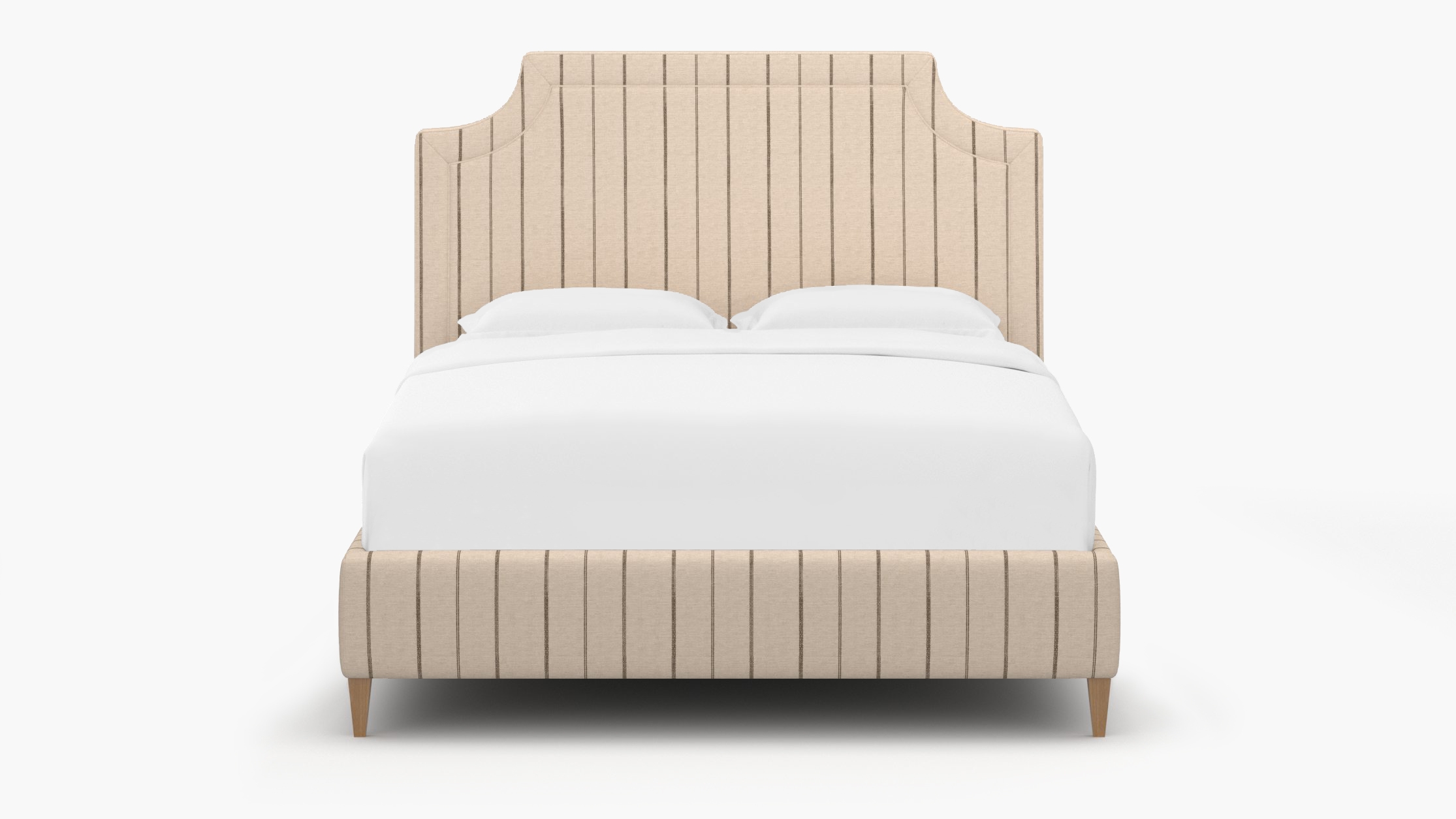 Deco Bed, Cocoa Felix, Natural Square Tapered Leg, Twin - Image 0