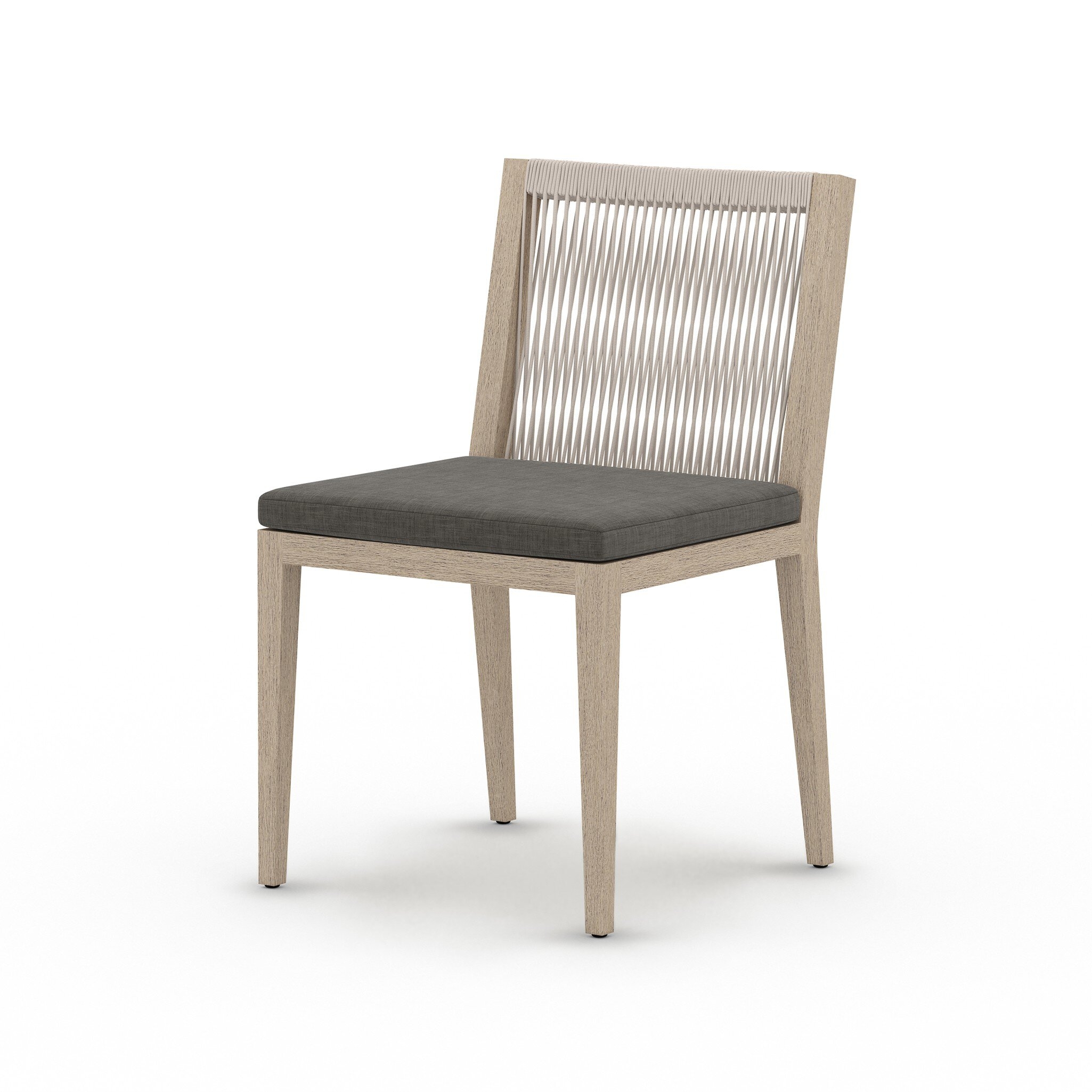 Sherwood Outdoor Dining Chair, Washed Brown - Venao Charcoal - Image 1