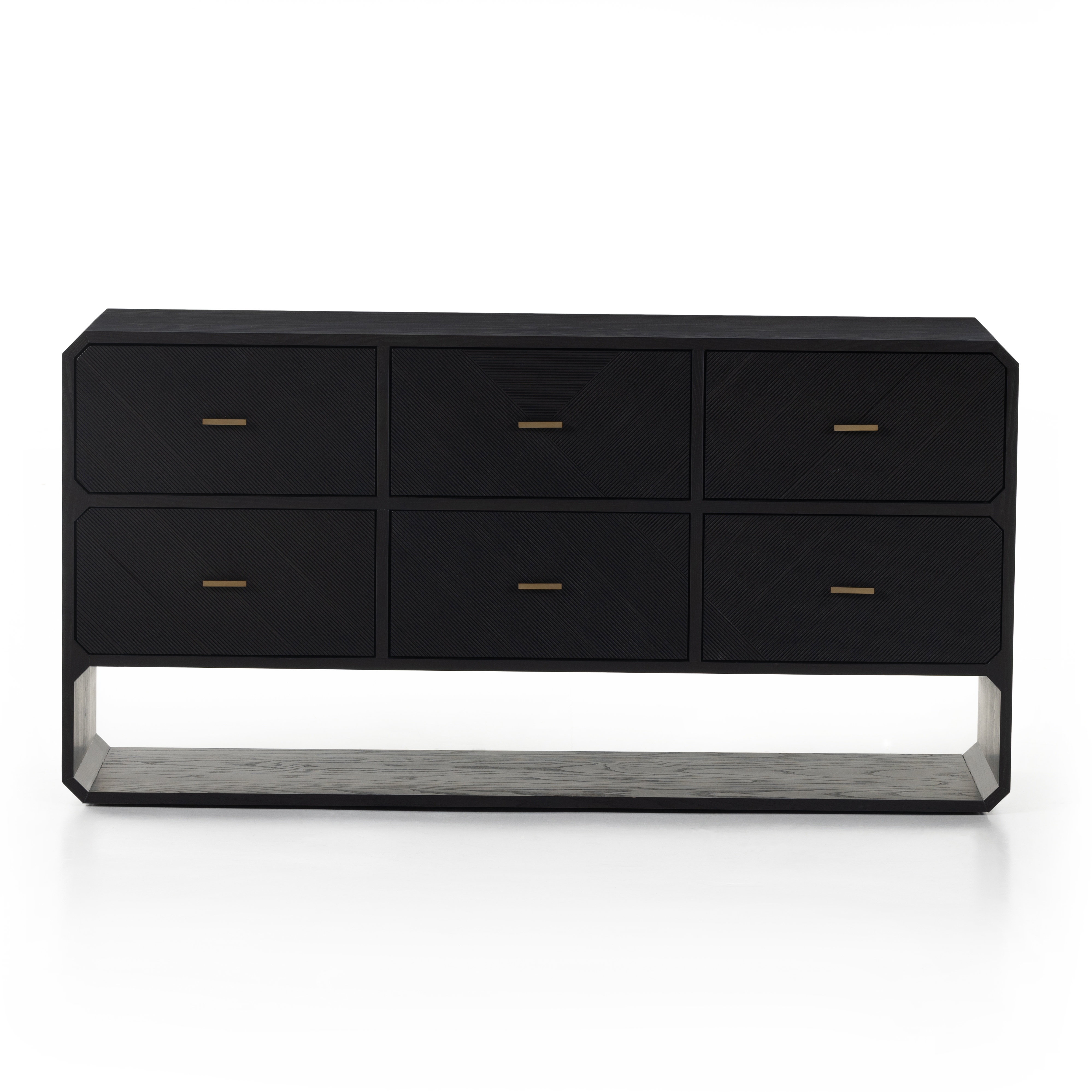 Caspian 6 Drawer Dresser-Black Ash - Image 0