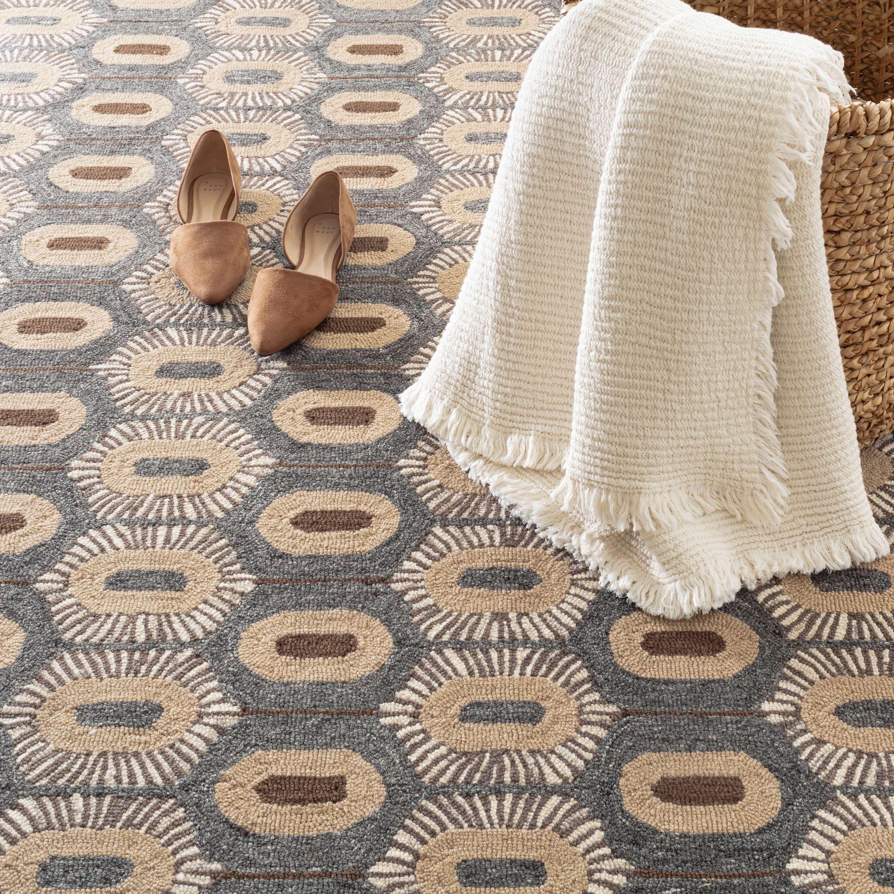 Stowe Hand Micro Hooked Wool Rug - Image 1