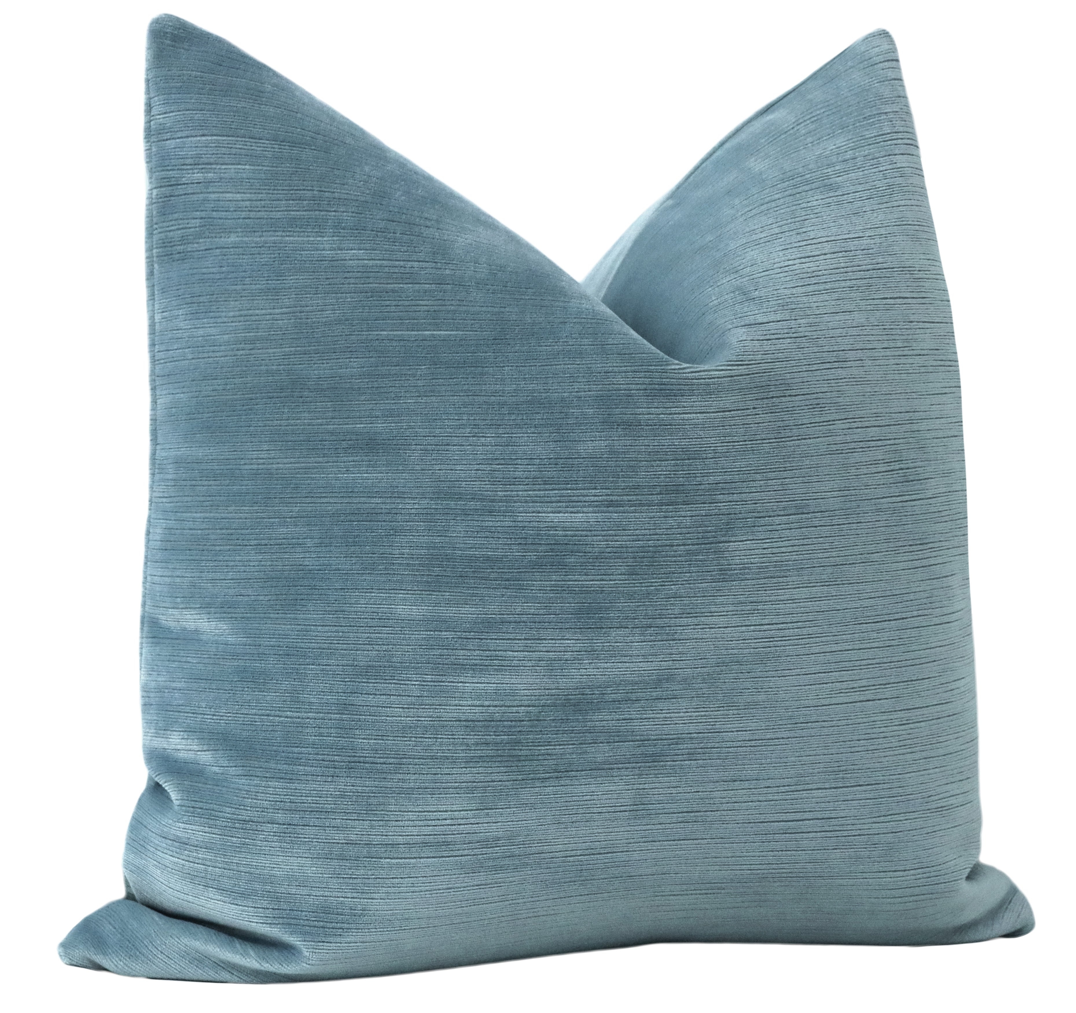 STRIE VELVET // CHAMBRAY - BY THE YARD - Image 1