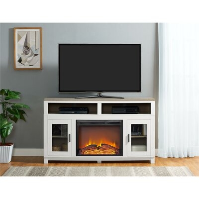 Zahara TV Stand for TVs up to 60" with Electric Fireplace Included - Image 0