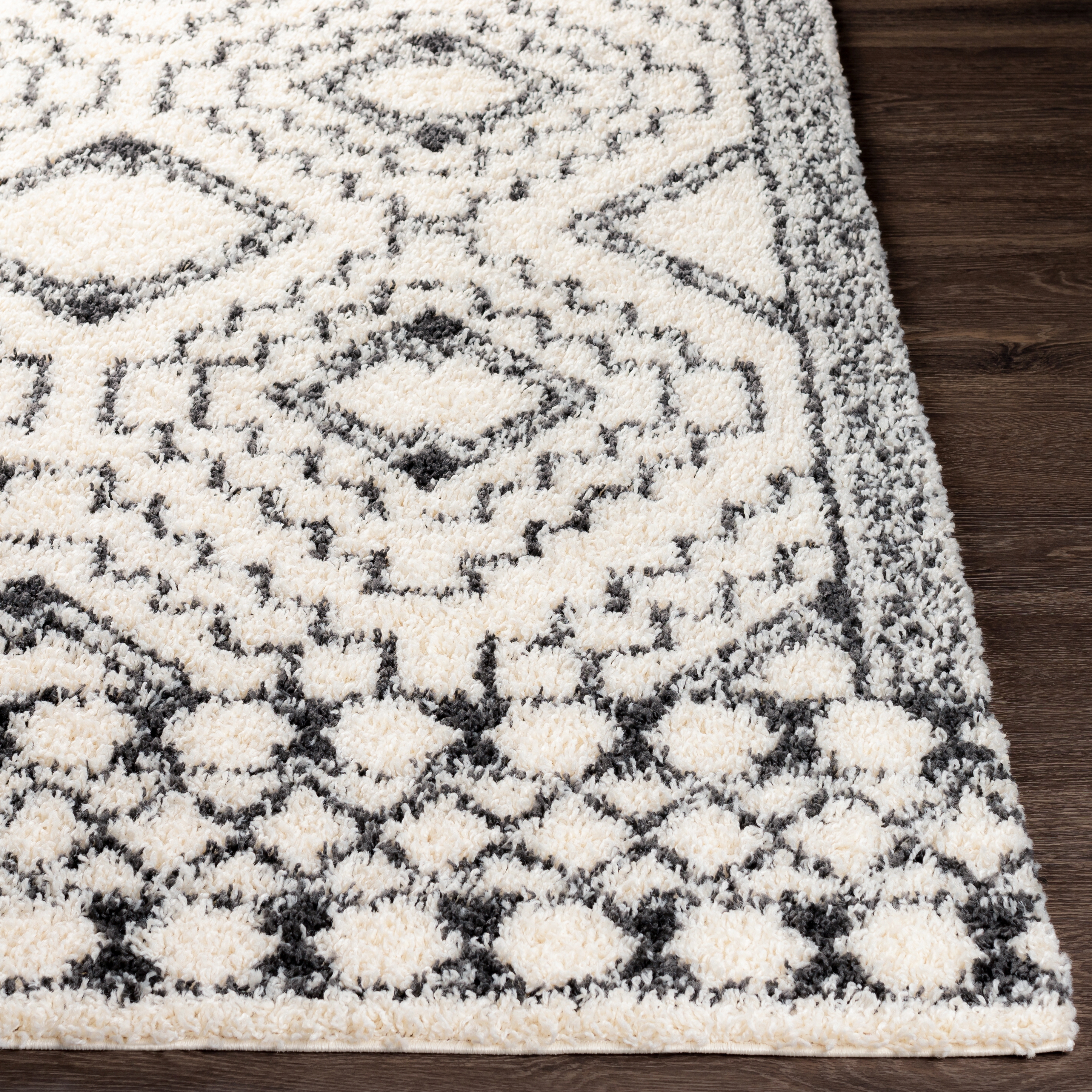 Beni Shag Beige Indoor 2'7" x 7'3" Machine Woven Rug - Image 2